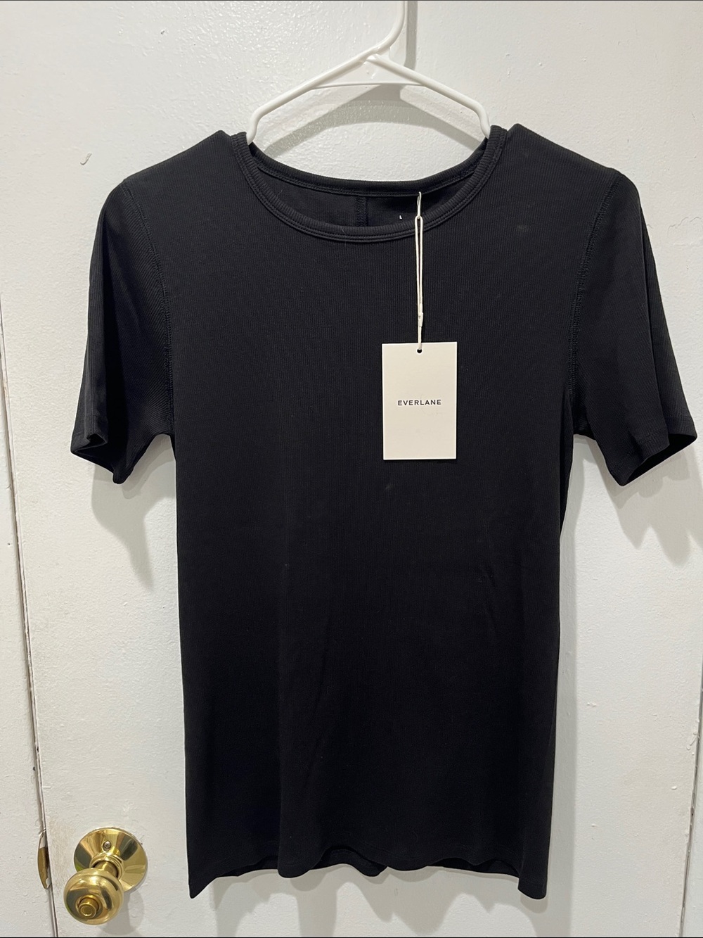 Everlane Black Short-Sleeve Crewneck Tee